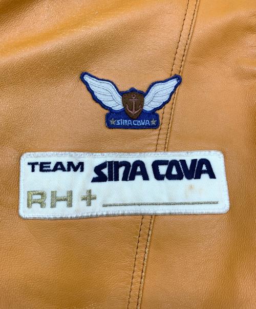 sinacova（シナコバ）sinacova (シナコバ) ラムレザージャケット オレンジ サイズ:3Lの古着・服飾アイテム