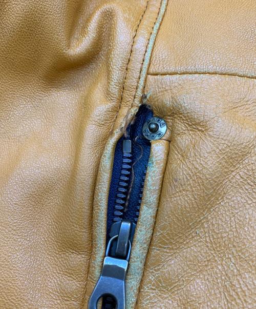 sinacova（シナコバ）sinacova (シナコバ) ラムレザージャケット オレンジ サイズ:3Lの古着・服飾アイテム