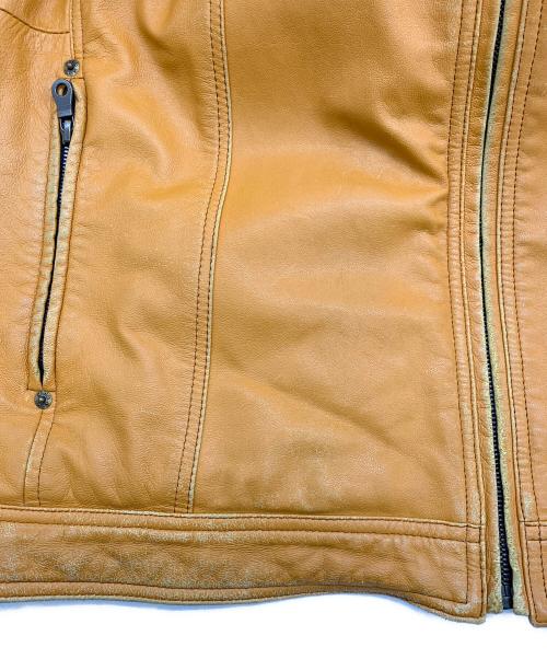 sinacova（シナコバ）sinacova (シナコバ) ラムレザージャケット オレンジ サイズ:3Lの古着・服飾アイテム
