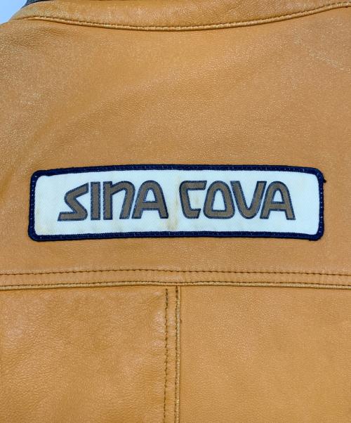 sinacova（シナコバ）sinacova (シナコバ) ラムレザージャケット オレンジ サイズ:3Lの古着・服飾アイテム