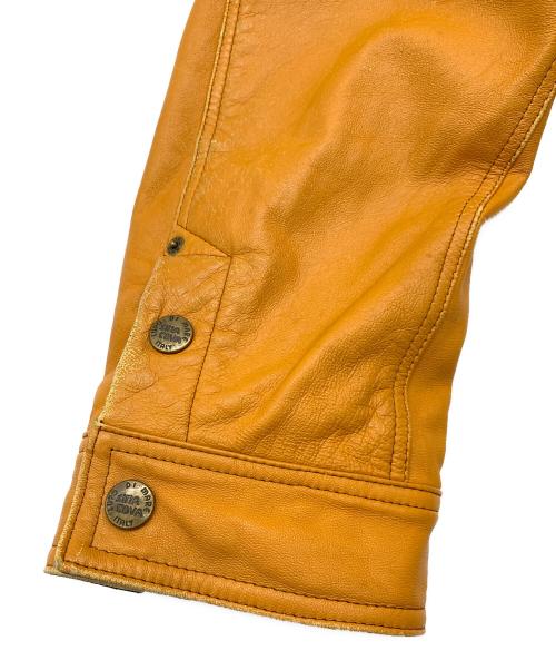 sinacova（シナコバ）sinacova (シナコバ) ラムレザージャケット オレンジ サイズ:3Lの古着・服飾アイテム