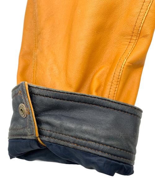 sinacova（シナコバ）sinacova (シナコバ) ラムレザージャケット オレンジ サイズ:3Lの古着・服飾アイテム