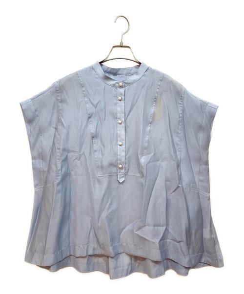 BEARDSLEY（ビアズリー）BEARDSLEY (ビアズリー) ノースリーブブラウス スカイブルー サイズ:Fの古着・服飾アイテム