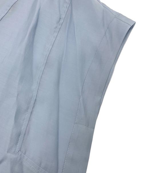 BEARDSLEY（ビアズリー）BEARDSLEY (ビアズリー) ノースリーブブラウス スカイブルー サイズ:Fの古着・服飾アイテム