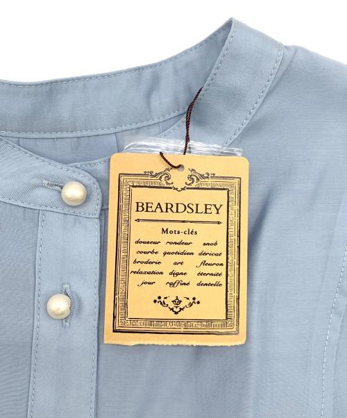 BEARDSLEY（ビアズリー）BEARDSLEY (ビアズリー) ノースリーブブラウス スカイブルー サイズ:Fの古着・服飾アイテム