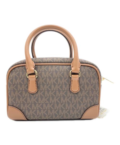MICHAEL KORS（マイケルコース）MICHAEL KORS (マイケルコース) THOMPSON XS SATCHEL XBODY クロスボディ ブラウン×ベージュの古着・服飾アイテム