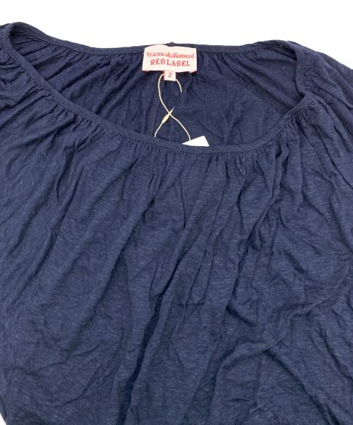 Vivienne Westwood RED LABEL（ヴィヴィアンウエストウッドレッドレーベル）Vivienne Westwood RED LABEL (ヴィヴィアンウエストウッドレッドレーベル) ノースリーブカットソー ネイビー サイズ:2の古着・服飾アイテム