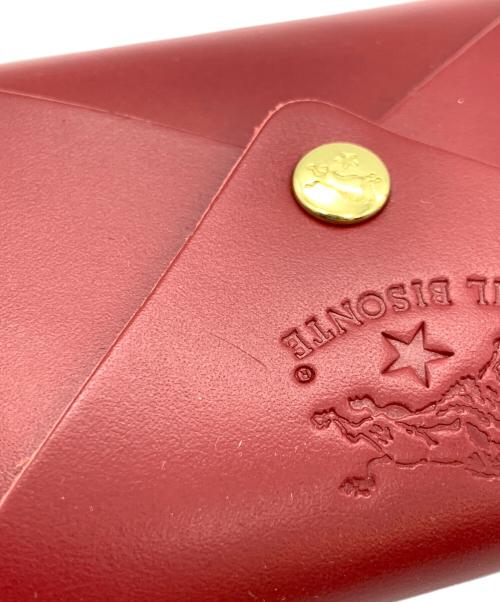 IL BISONTE（イル ビゾンテ）IL BISONTE (イル ビゾンテ) カードケース レッドの古着・服飾アイテム