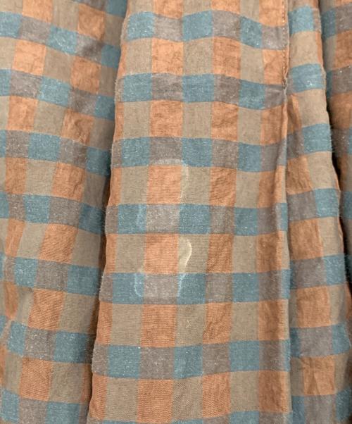 IENA（イエナ）IENA (イエナ) ロングスカート ブラウン×ブルー サイズ:36の古着・服飾アイテム