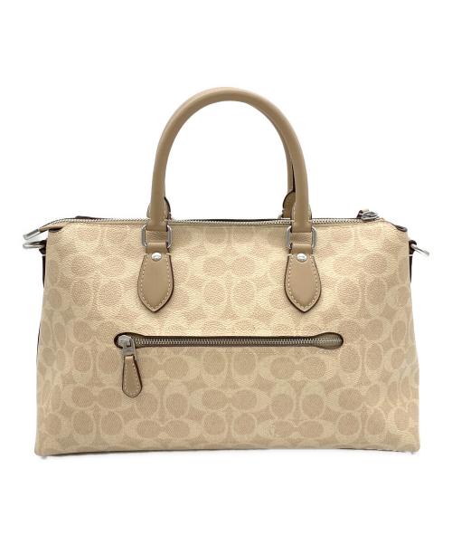 COACH（コーチ）COACH (コーチ) ョージア サッチェル バッグ シグネチャー キャンバス ベージュの古着・服飾アイテム