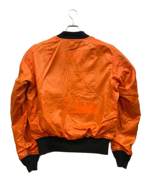 AVIREX（アヴィレックス）AVIREX (アヴィレックス) MA-1 LIGHTNING ジャケット ブラック サイズ:Lの古着・服飾アイテム