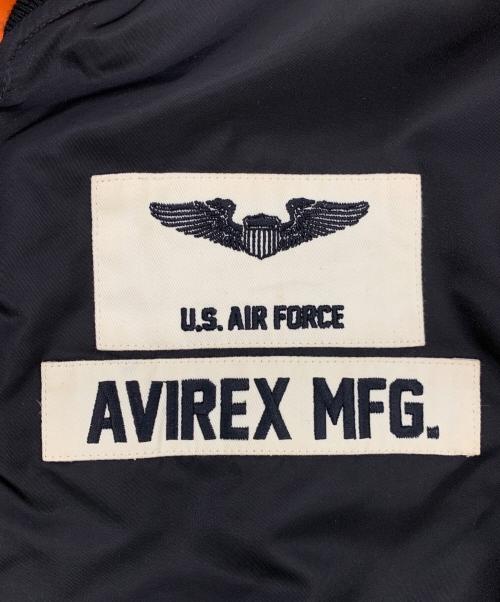 AVIREX（アヴィレックス）AVIREX (アヴィレックス) MA-1 LIGHTNING ジャケット ブラック サイズ:Lの古着・服飾アイテム