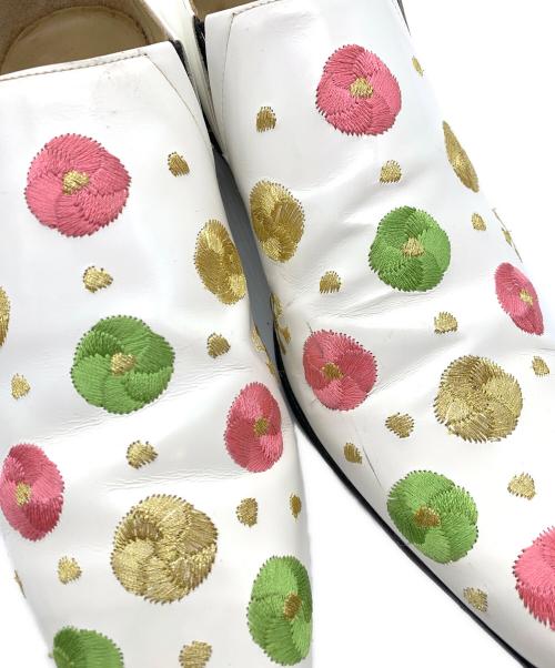COMME des GARCONS（コムデギャルソン）COMME des GARCONS (コムデギャルソン) ポインテッドトゥスリッポン ホワイト サイズ:23の古着・服飾アイテム