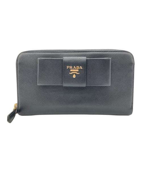 PRADA（プラダ）PRADA (プラダ) 長財布 ブラックの古着・服飾アイテム