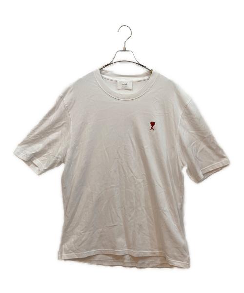 AMI PARIS（アミ パリス）AMI PARIS (アミ パリス) 半袖カットソー ホワイト サイズ:Lの古着・服飾アイテム
