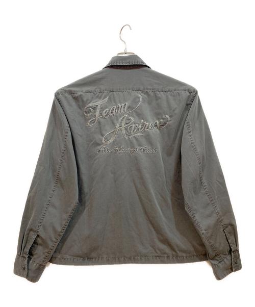 AVIREX（アヴィレックス）AVIREX (アヴィレックス) FADED EMB WORK JACKET チャコール サイズ:Mの古着・服飾アイテム