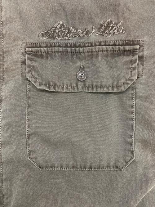 AVIREX（アヴィレックス）AVIREX (アヴィレックス) FADED EMB WORK JACKET チャコール サイズ:Mの古着・服飾アイテム