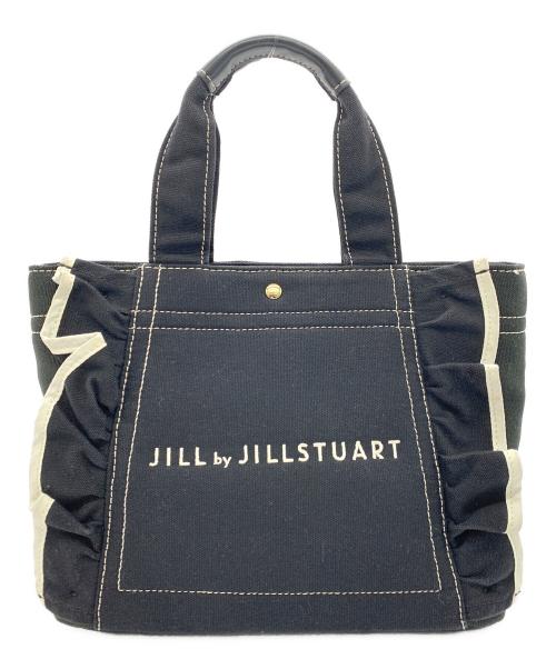 JILL BY JILLSTUART（ジル バイ ジルスチュアート）JILL BY JILLSTUART (ジル バイ ジルスチュアート) フリルハンドバッグ ブラックの古着・服飾アイテム