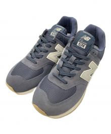 NEW BALANCE（ニューバランス）の古着「ML574STP スニーカー」｜ネイビー
