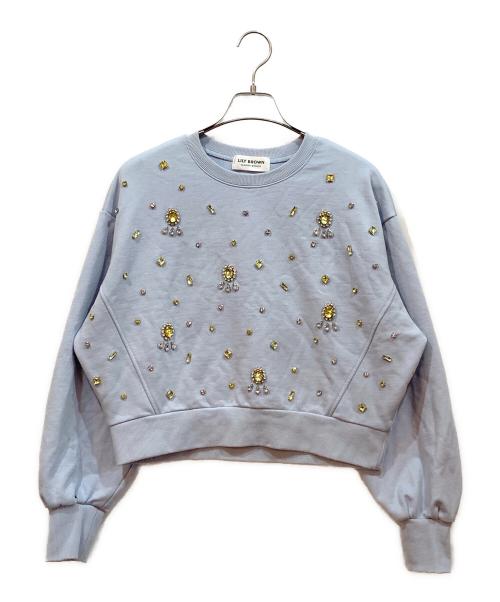 Lily Brown（リリーブラウン）Lily Brown (リリーブラウン) 長袖カットソー スカイブルー サイズ:SIZE ONEの古着・服飾アイテム