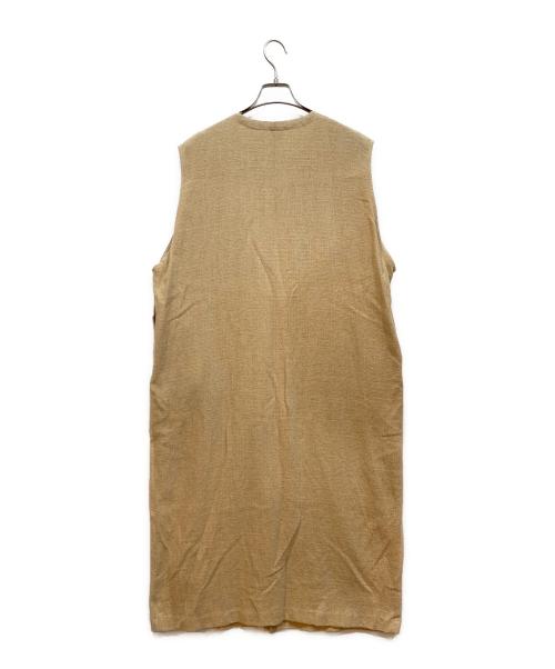 KAGURE（カグレ）KAGURE (カグレ) ノースリーブ・キャミソールワンピース ベージュ サイズ:Freeの古着・服飾アイテム