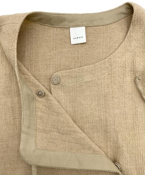 KAGURE（カグレ）KAGURE (カグレ) ノースリーブ・キャミソールワンピース ベージュ サイズ:Freeの古着・服飾アイテム