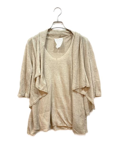 BEARDSLEY（ビアズリー）BEARDSLEY (ビアズリー) 半袖ブラウス ベージュ サイズ:表記なしの古着・服飾アイテム