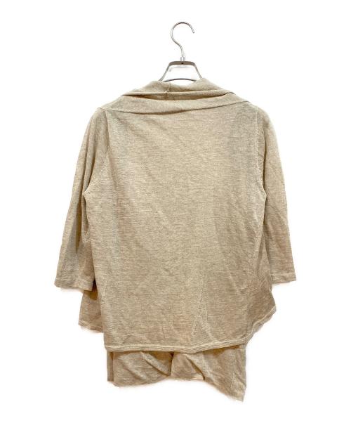 BEARDSLEY（ビアズリー）BEARDSLEY (ビアズリー) 半袖ブラウス ベージュ サイズ:表記なしの古着・服飾アイテム
