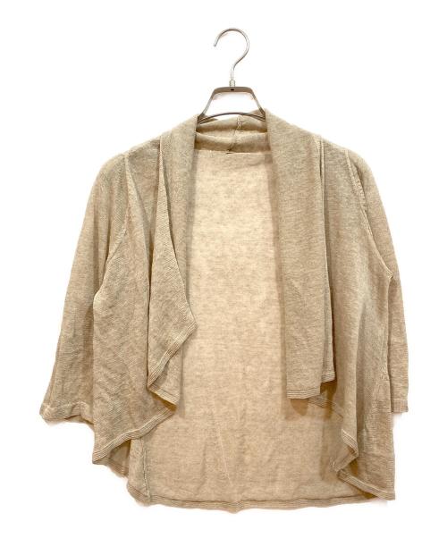 BEARDSLEY（ビアズリー）BEARDSLEY (ビアズリー) 半袖ブラウス ベージュ サイズ:表記なしの古着・服飾アイテム