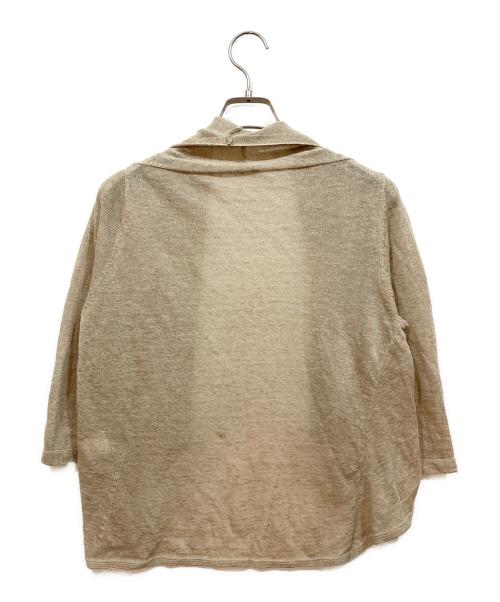 BEARDSLEY（ビアズリー）BEARDSLEY (ビアズリー) 半袖ブラウス ベージュ サイズ:表記なしの古着・服飾アイテム