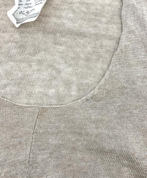 BEARDSLEY（ビアズリー）BEARDSLEY (ビアズリー) 半袖ブラウス ベージュ サイズ:表記なしの古着・服飾アイテム