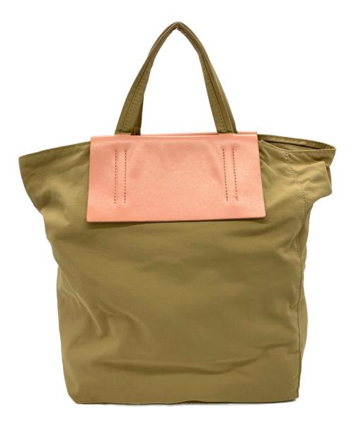 Acne studios（アクネ ストゥディオズ）Acne studios (アクネ ストゥディオズ) 2WAYバッグ ベージュ×ピンクの古着・服飾アイテム