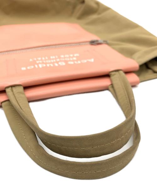 Acne studios（アクネ ストゥディオズ）Acne studios (アクネ ストゥディオズ) 2WAYバッグ ベージュ×ピンクの古着・服飾アイテム