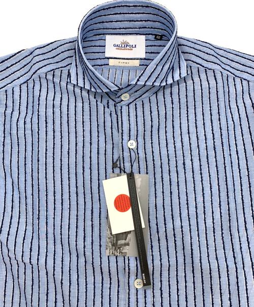 GALLIPOLI（ガリポリ）GALLIPOLI (ガリポリ) FUEGO (フエゴ) シャツ ブルー サイズ:46の古着・服飾アイテム