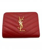 Saint Laurent Parisサンローランパリ）の古着「2つ折り財布」｜レッド
