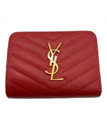 Saint Laurent Paris（サンローランパリ）の古着「2つ折り財布」｜レッド
