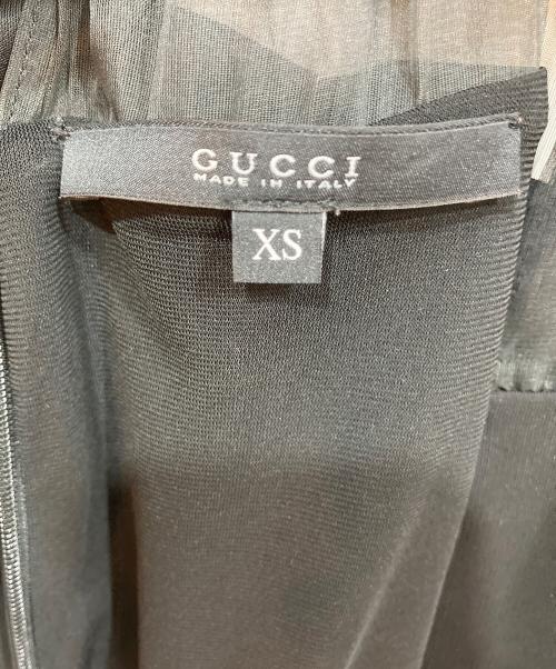GUCCI（グッチ）GUCCI (グッチ) 半袖ワンピース ブラック サイズ:XSの古着・服飾アイテム