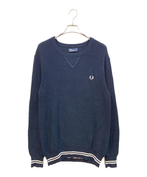 FRED PERRY（フレッドペリー）FRED PERRY (フレッドペリー) 厚手ニット ネイビー サイズ:身長：165～175の古着・服飾アイテム