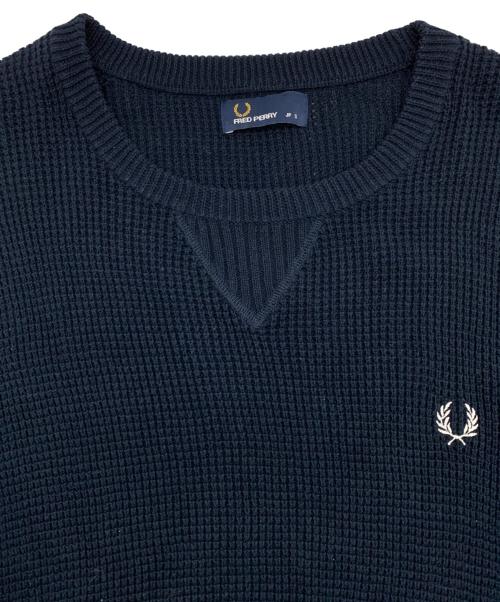 FRED PERRY（フレッドペリー）FRED PERRY (フレッドペリー) 厚手ニット ネイビー サイズ:身長：165～175の古着・服飾アイテム