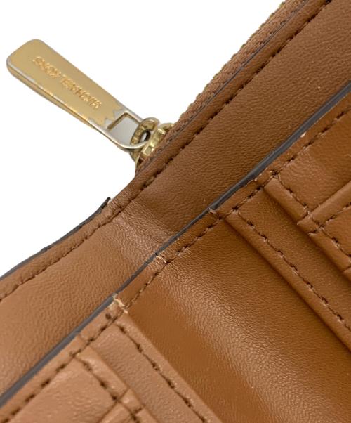 MICHAEL KORS（マイケルコース）MICHAEL KORS (マイケルコース) 2つ折り財布 ブラウン×ベージュの古着・服飾アイテム