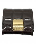 CHANELシャネル）の古着「コインケース　チョコバー」｜ブラウン