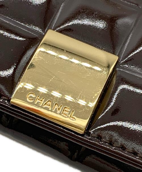 CHANEL（シャネル）CHANEL (シャネル) コインケース　チョコバー ブラウンの古着・服飾アイテム