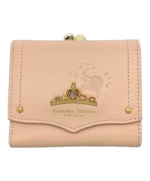 Samantha Thavasa PETIT CHOICE（サマンサタバサプチチョイス）Samantha Thavasa PETIT CHOICE (サマンサタバサプチチョイス) DISNEY (ディズニー) ディズニープリンセスコレクション 折財布 ピンクの古着・服飾アイテム