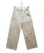 JOURNAL STANDARD relumeジャーナルスタンダード レリューム）の古着「ルーズストレートペインターデニム」｜ホワイト