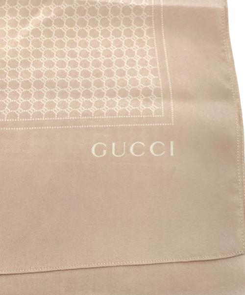 GUCCI（グッチ）GUCCI (グッチ) シルクスカーフ ピンクの古着・服飾アイテム