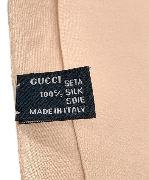 GUCCI（グッチ）GUCCI (グッチ) シルクスカーフ ピンクの古着・服飾アイテム