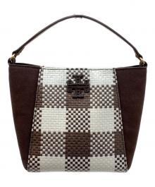 TORY BURCH（トリーバーチ）の古着「2WAYショルダーバッグ」｜ホワイト×ブラウン