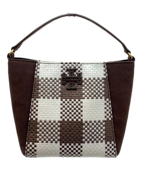 TORY BURCH（トリーバーチ）TORY BURCH (トリーバーチ) 2WAYショルダーバッグ ホワイト×ブラウンの古着・服飾アイテム