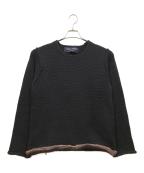 COMME des GARCONS HOMMEコムデギャルソン オム）の古着「厚手ニット」｜ブラック