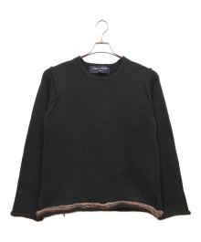COMME des GARCONS HOMME（コムデギャルソン オム）の古着「厚手ニット」｜ブラック